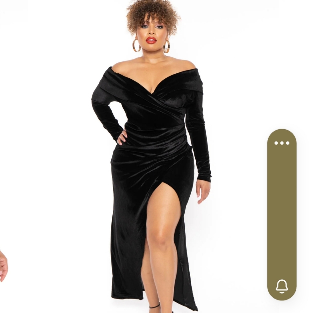 Curvy Sense Velvet Maxi